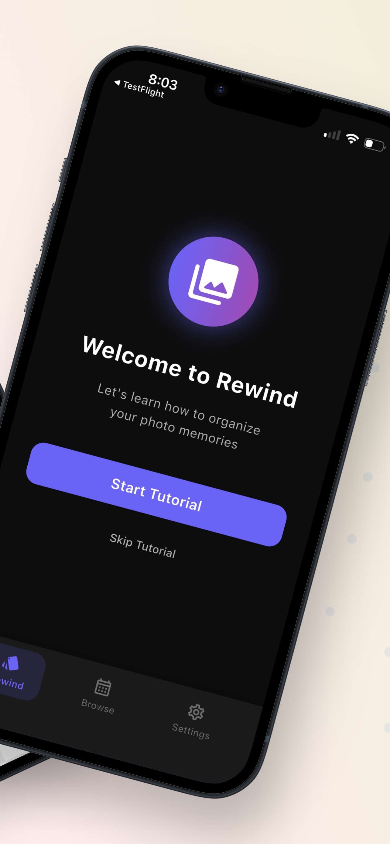 Swipe through memories